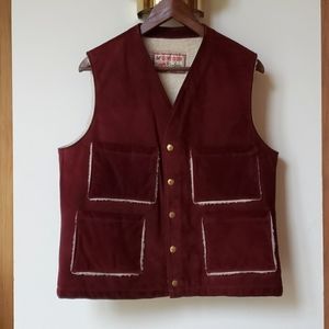 Burgundy McGregor Suede Vest - size 40